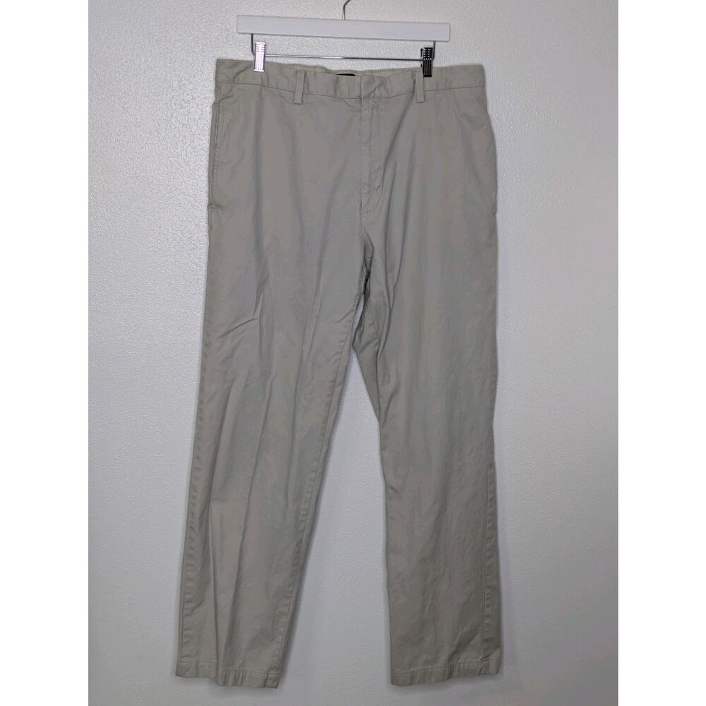 Banana Republic Pants Mens 36 X 34 Gavin Straight Fit Chino Beige Flat Front